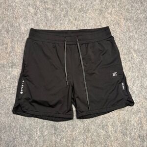 Born Tough Airpro Mens Training Shorts Black Lined Athletic Gym Workout Large